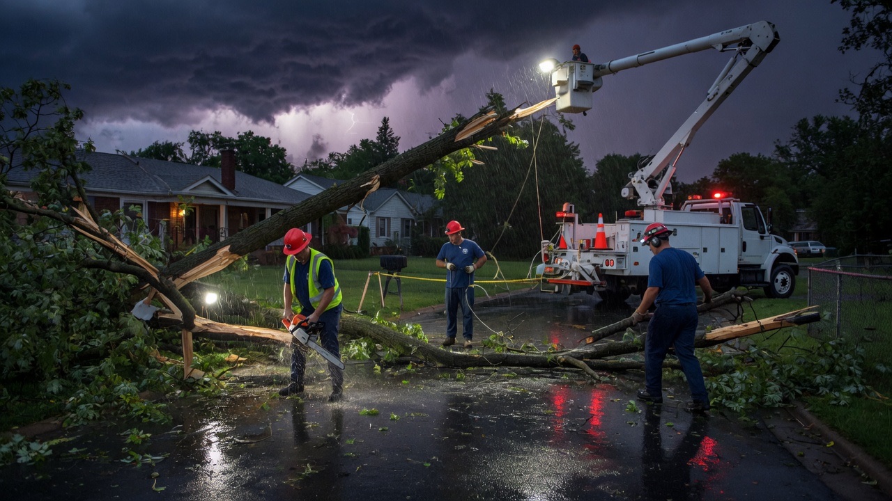 Storm cleanup — Fast response after a windstorm